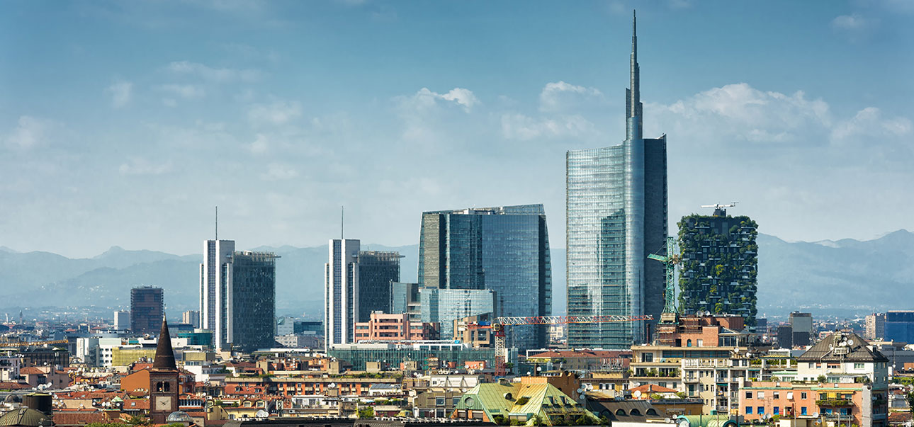 this picture shows a typical panorama of many cities: the new centre with skyscrapers and around it the older buildings of the city centre.It is important to monitor the structural health of both parts of cities. SHM applied to geotechnical problems and structural safety becomes a fundamental part of ensuring the safety of structures, both during construction and during the natural life of the structures.